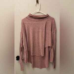 Cozy Intimately Free‎ People Turtleneck Cowl Neck Pullover Long Sleeve Size M